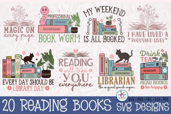 Book Reading SVG Bundle: A Designer’s Review