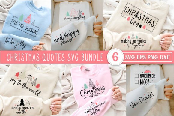 Review: Christmas Quotes Sweatshirt SVG Bundle