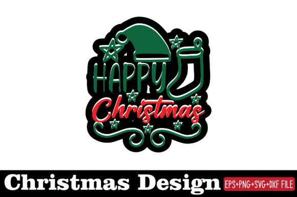 Reviewing Christmas Sticker, Happy Christmas for Real Embroidery Projects