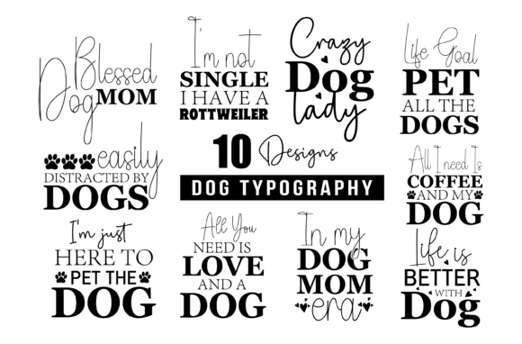 Reviewing Dog Typography Svg Bundle Vol.01 for Embroidery