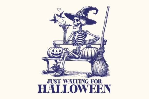 Reviewing Just Waiting Halloween SVG Design