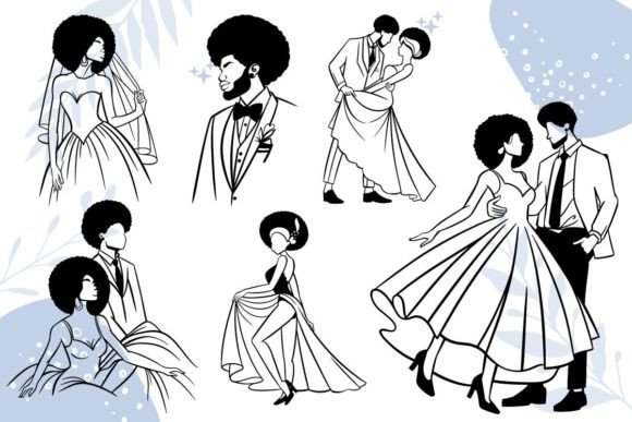 Reviewing the Afro Bride Groom Wedding SVG Bundle