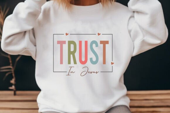 Reviewing Trust in Jesus - Retro SVG for Embroidery